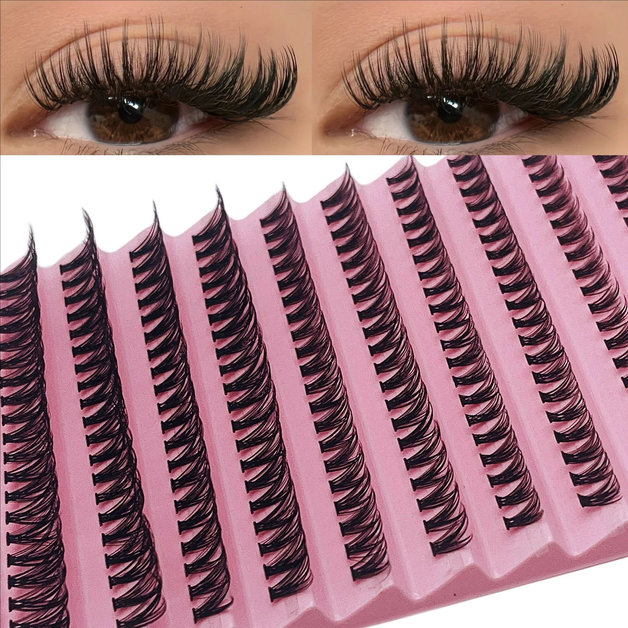 Luxe Glam Cluster Lashes – Natural Look DIY Extensions (200pc)