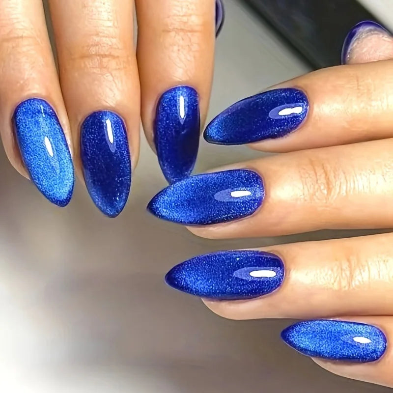 Luxe Glam Glossy Red Press-On Nails – 24pcs for girl