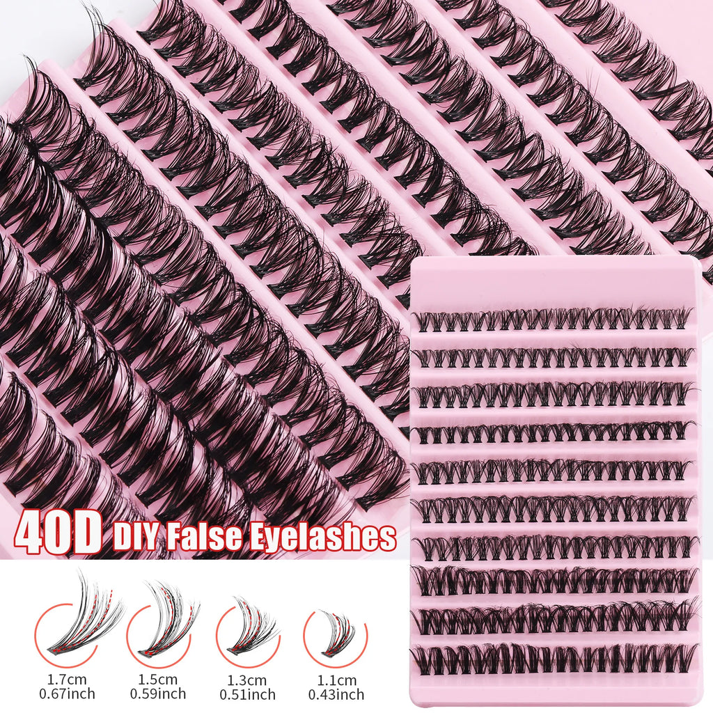 Luxe Glam Cluster Lashes – Natural Look DIY Extensions (200pc)