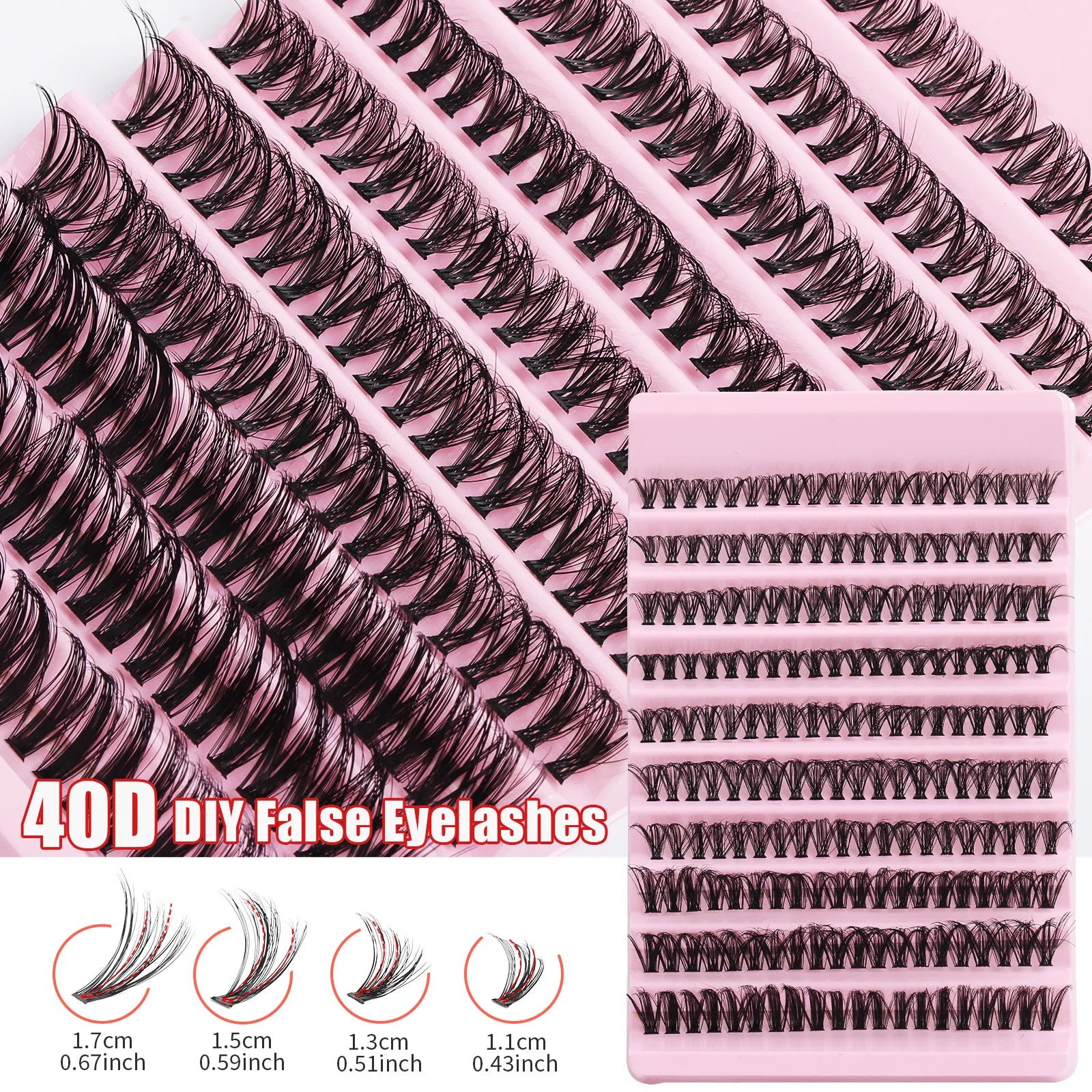 Luxe Glam Cluster Lashes – Natural Look DIY Extensions (200pc)
